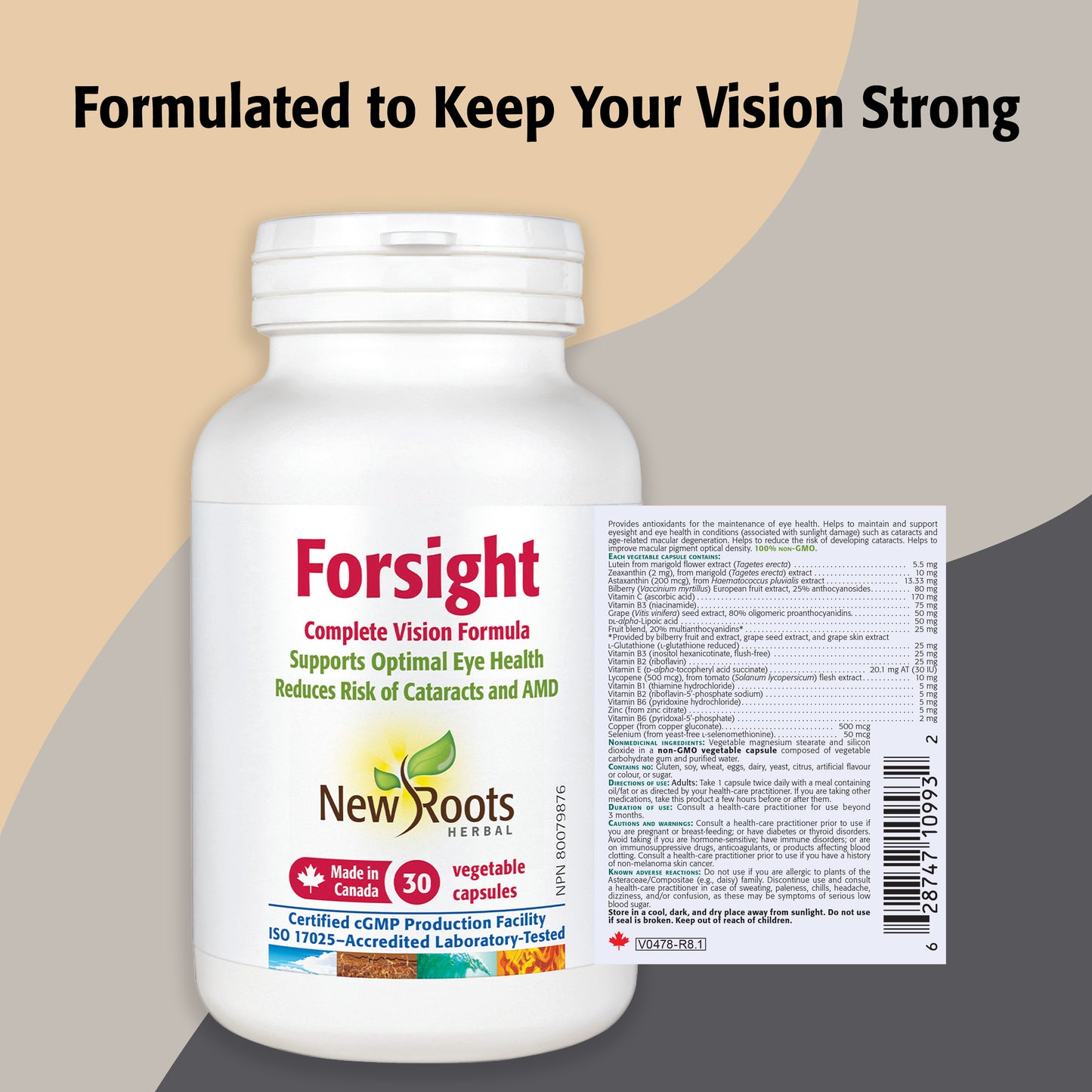 Forsight Complete Vision Formula With 5.5 mg of Lutein