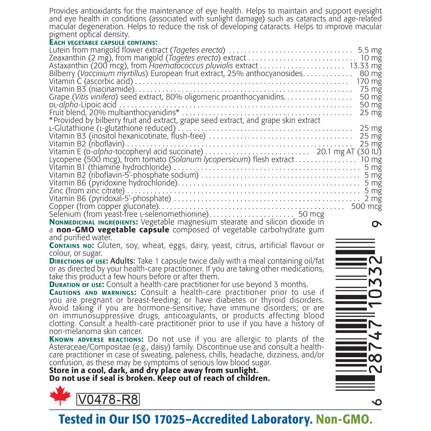 Forsight Complete Vision Formula With 5.5 mg of Lutein