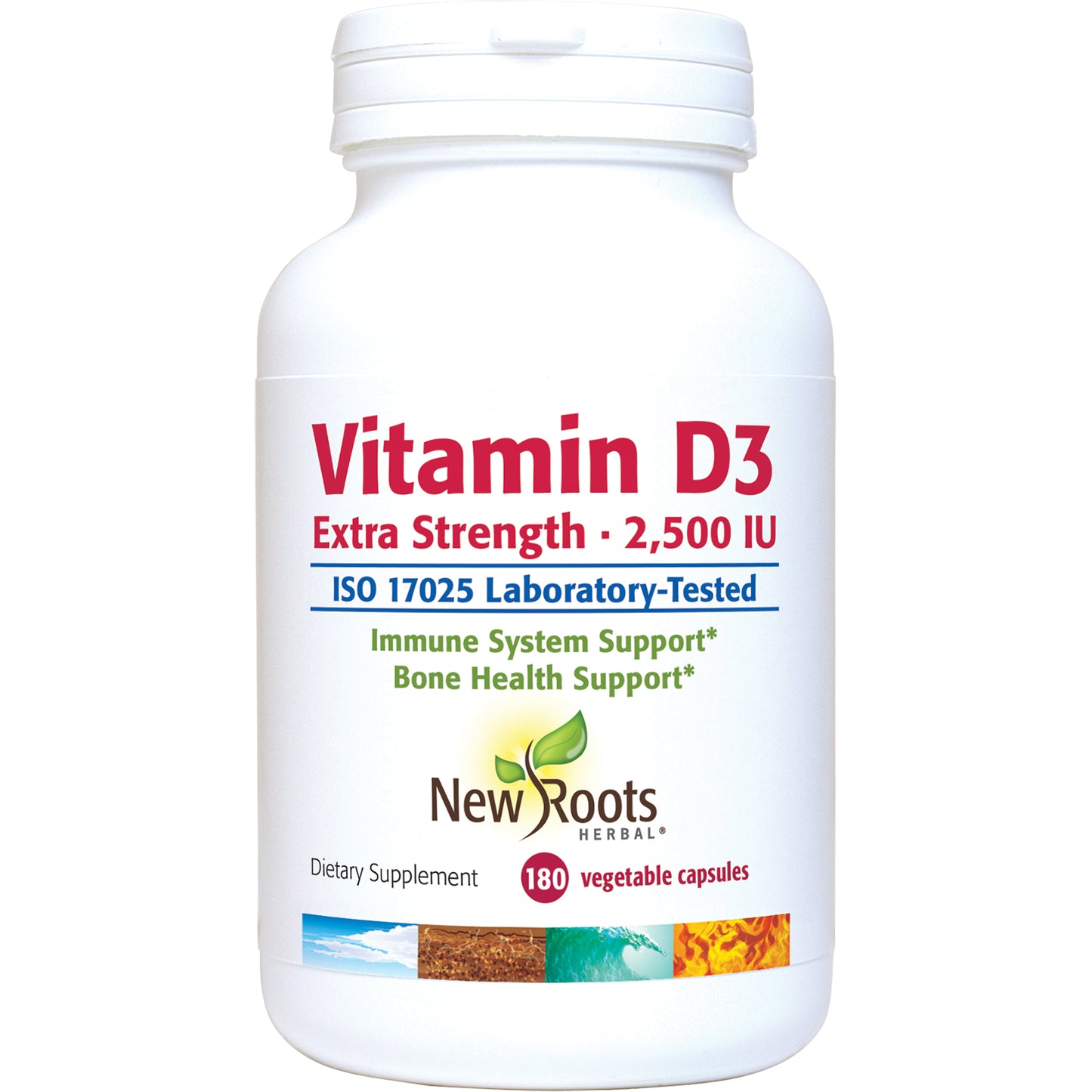 Vitamin D3 2,500 IU (62.5 mcg) (180 Veg Caps)