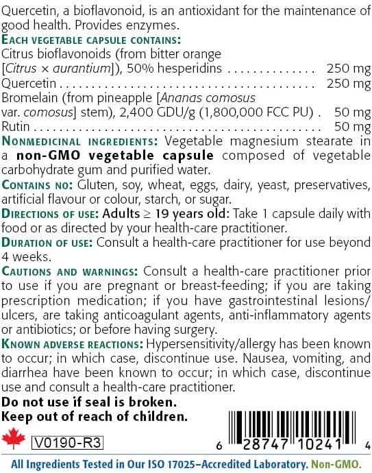 Quercetin Bioflavonoid Complex (250mg of Quercetin)