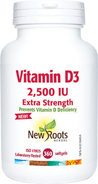 Vitamin D3 2,500 IU Extra Strength (Softgels)