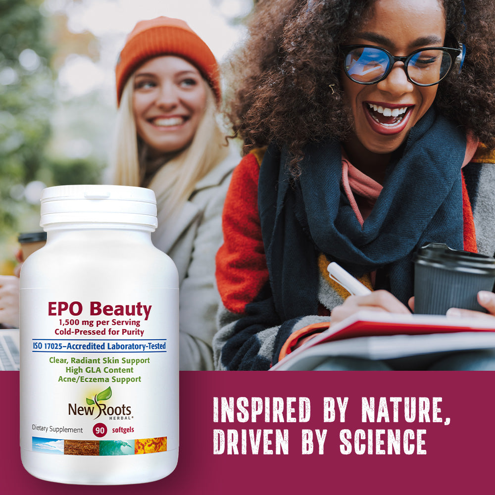 EPO Beauty - 500 mg - Clear, Radiant Skin Support - High GLA Content - Acne/Eczema Support