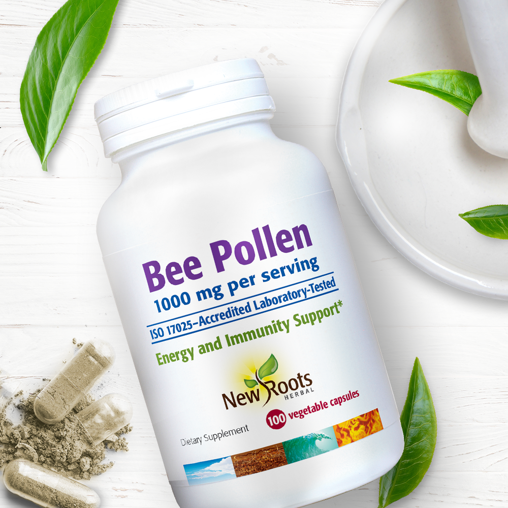 Bee Pollen 500Mg (1000 mg/dose), 100 Vegetable Capsule