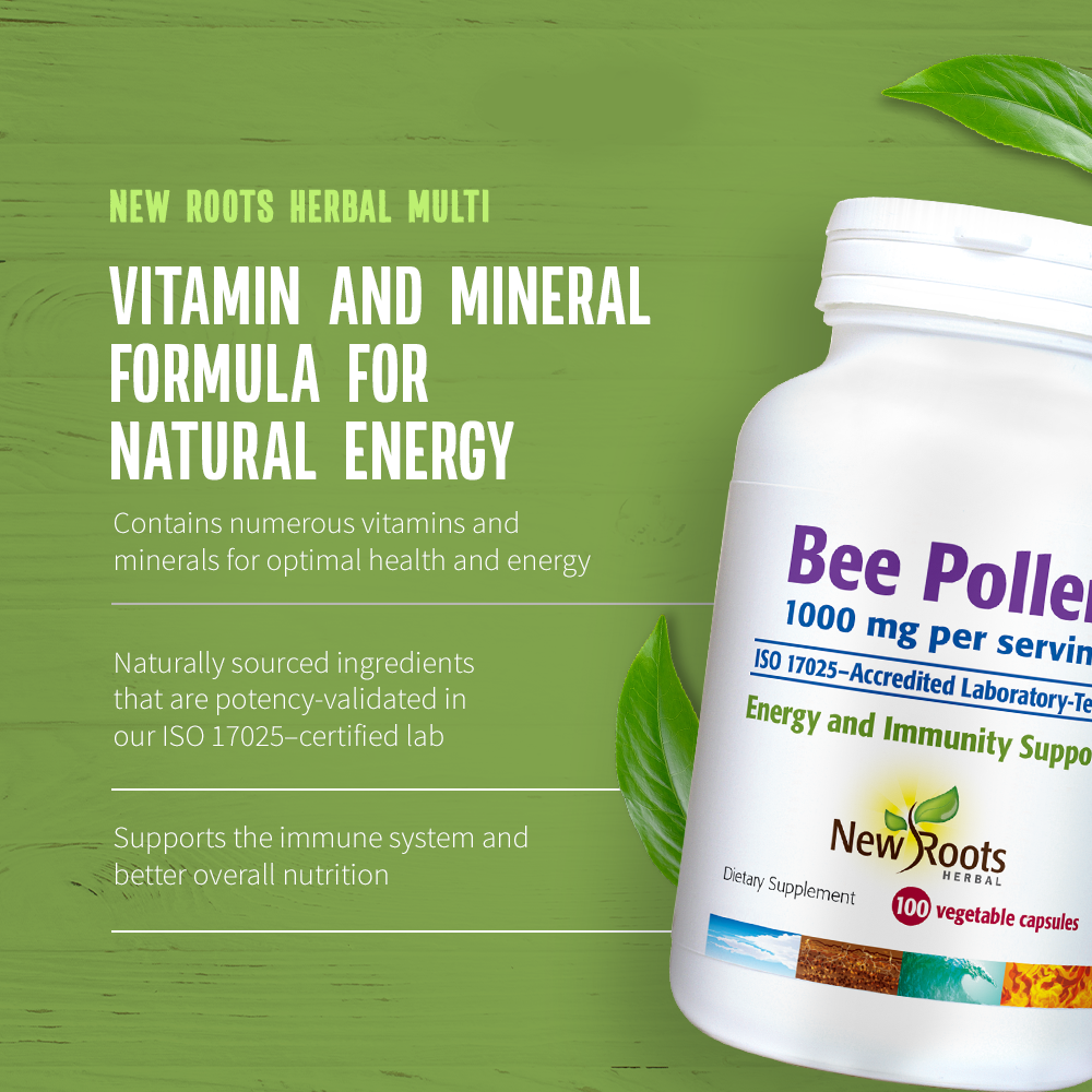 Bee Pollen 500Mg (1000 mg/dose), 100 Vegetable Capsule