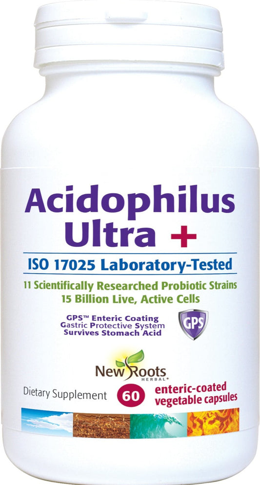 Acidophilus Ultra+ · Daily Care + 36% Stronger · 15 billion