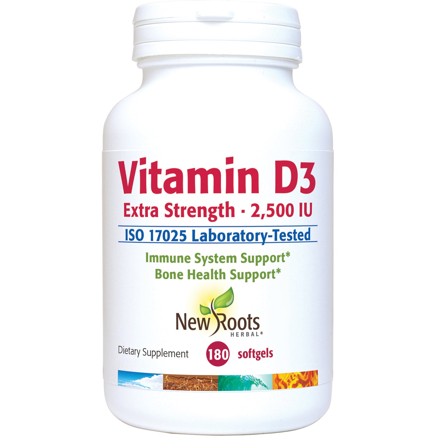 Vitamin D3 2,500 IU Extra Strength 180 Capsules