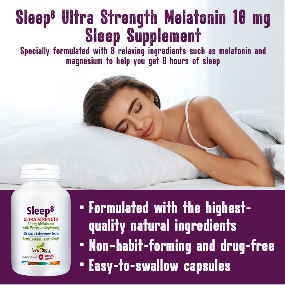 Sleep 8 Ultra Strength (10 mg of Melatonin)