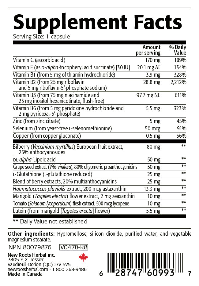 Forsight Complete Vision Formula with 5.5 mg Lutein (30 Veg Caps)