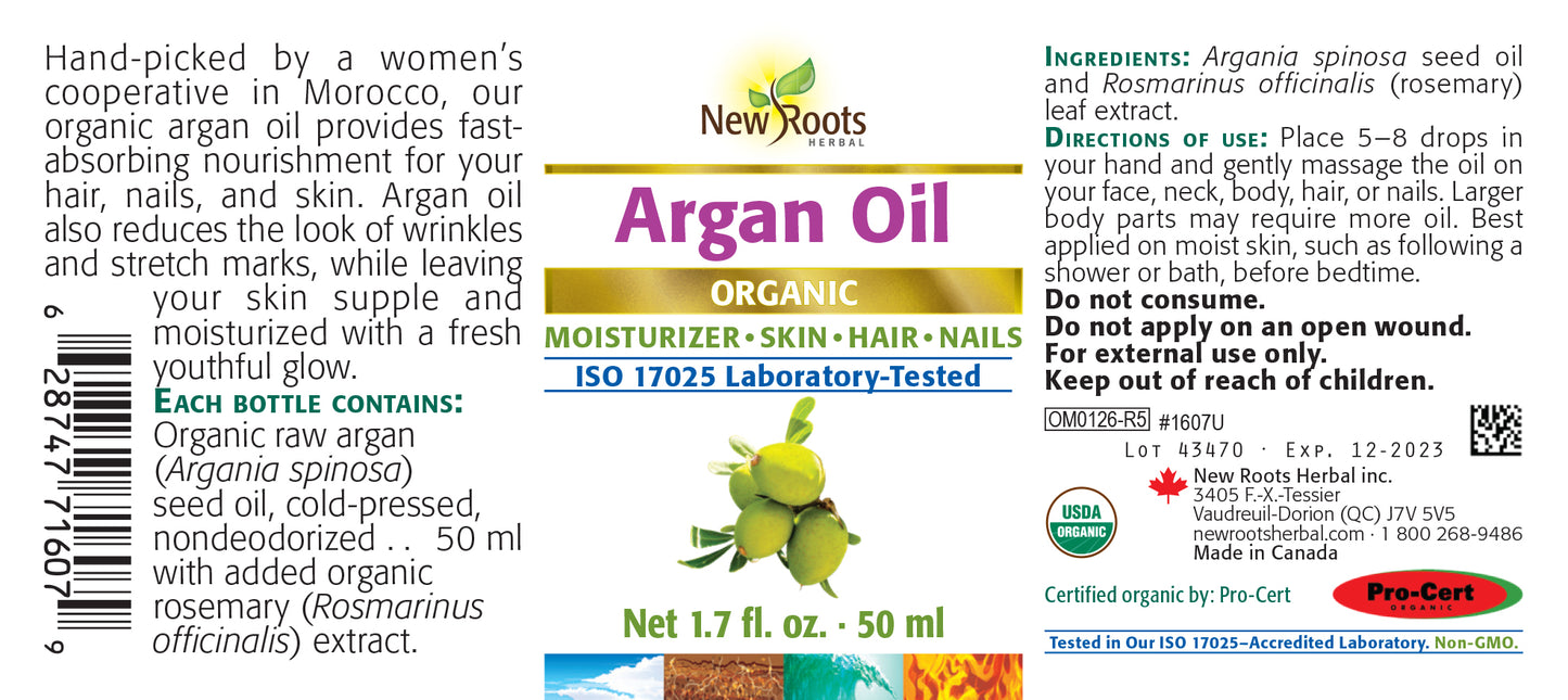 Argan Oil Certified Organic